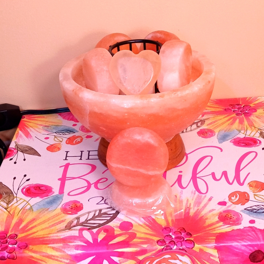 Salt Bowl and Massage Stones